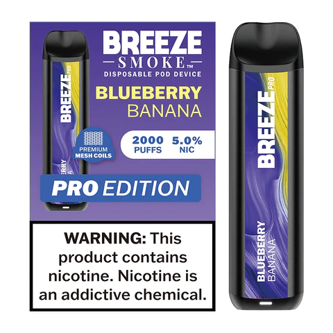 Breeze Pro 2000 Puffs Blueberry Banana