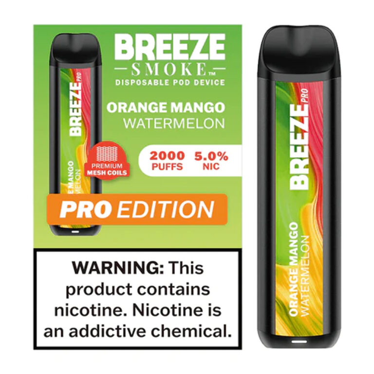 Breeze Pro 2000 Puffs Orange Mango Watermelon